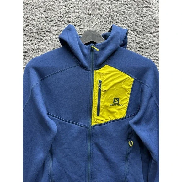 Salomon BC Smartskin Discovery Midlayer Mens SmallOutdoor Hooded Jacket - Picture 4 of 10